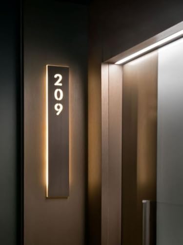 4Inch Self-Adhesive Acrylic House Numbers - Modern White Mailbox Numbers for Home, Apartment, Office, Hotel Room - Easy Installation(2)