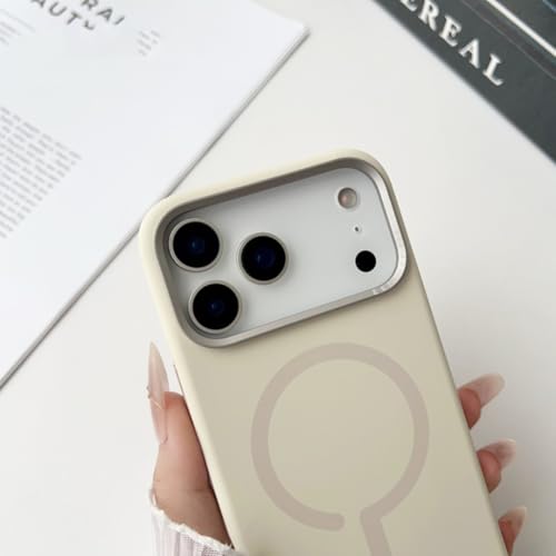 Coque iPhone 17 Pro Max rose en silicone liquide à induction