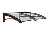  BELLHOUSE COPERTURE Marquesina de Madera Mod. Legno Onda - L 200 - Teck