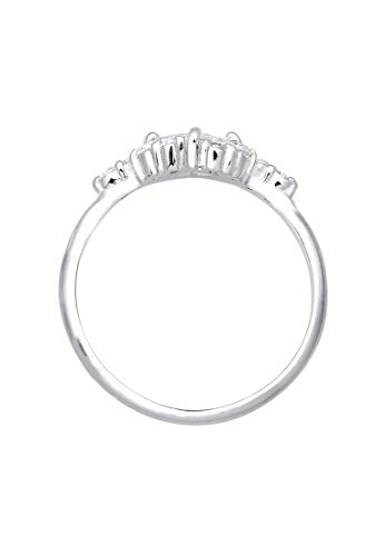 Elli Premium Anello Solitario Da Fidanzamento Donna Argento, Misura 14 - 3