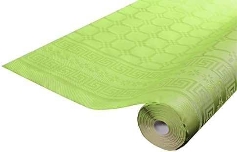 Pro Nappe R482534I Profesjonalny obrus ze wzorem papieru damaszkowego w rolce 25m długości x 1,20m szerokości jednorazowy, uniwersalny szykowny i klasyczny nakrycie stołu 1 sztuka kolor czarny
