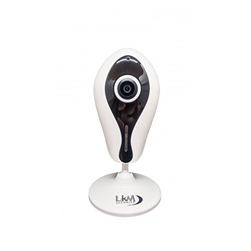 LKM Security LKM-IPCIH06WH Cámara de Ojo de pez de 180 u00b0 WiFi gestionable Desde aplicación de Alta definición, Blanco