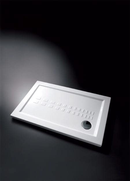 KIAMAMI VALENTINA Traditionelle Keramik-duschwanne 120X80 | Linea – Bild 3