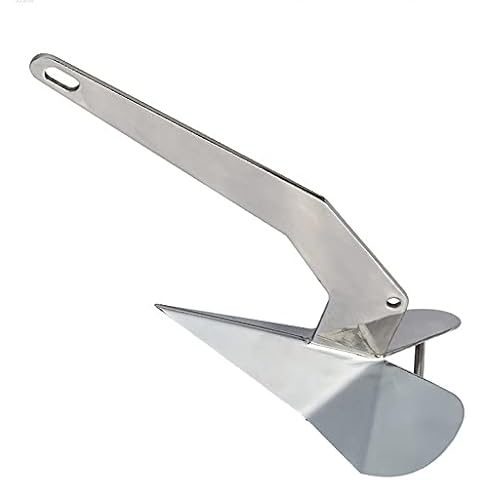 SUNOOM Delta Style Boat Anchor 316 Stainless Steel Boat Anchor,Wing Style Boat Anchor,14 LB and 17LB Two Sizes (17LB/7.8KG) Cover
