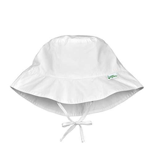 i play. by green sprouts unisex-baby Bucket Sun Protection Hat,White,0/6mo