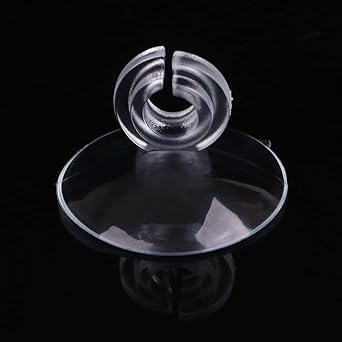 Gowxs 10Pcs Clear Aquarium Suction Cup,Cup Holder Sucker Tube Sucker Clear Airline Tube Clips Holders Clamps Aquarium Air Pump Accessories for Fish Tank Aquarium - Image 2