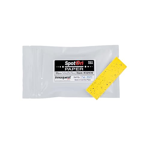 SpotOn Water Sensitive Paper (WSP) for Sprayer Calibration - One Pack of 1 x3 Paper - 50 Sheets Per Pack - Reduce Waste and Ensure Consistent Application of Spray Droplets - Assess Spray Coverage