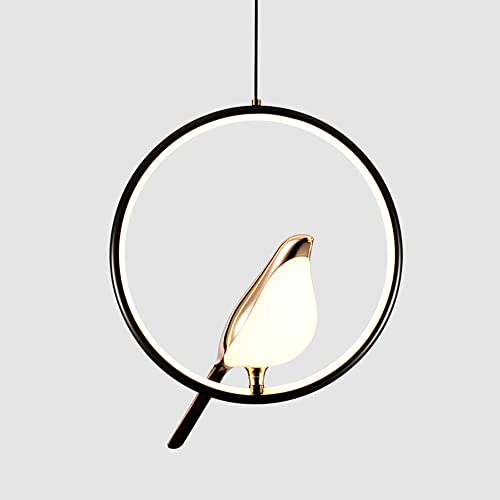 Lampe Suspendue Oiseau LED 31W au design anneau moderne pour îlot de cuisine