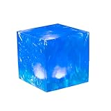 Tesseract Cube Blue Stone Cube Cosplay Resin Porp Home Decoration for Men Women (Blue)