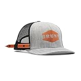 BRUNT Curved Brim Snapback - Grey - Work Hat with Built-in Pencil Holder - One Size Fits Most