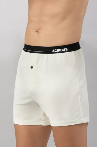 Image of &Circus Men's Puresoft Beechwood Modal Boxers | Ultra Soft Elastane Stretch Mens Breathable Boxer Innerwear Men