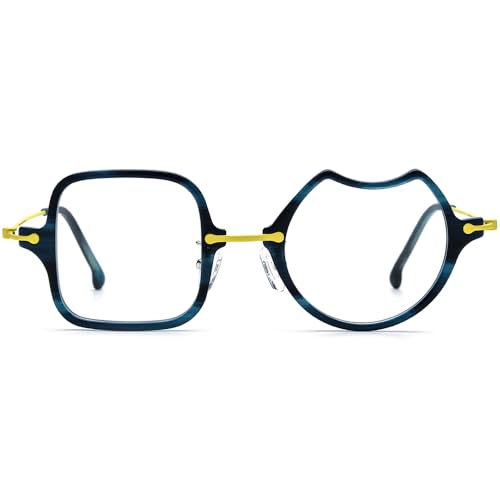 Image of FONEX Acetate Titanium Glasses Frame Men 2024 New Square Eyeglasses Spectacles Eyewear F85843