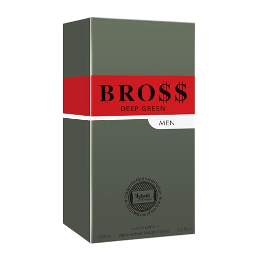 Hybrid & Company Bro$$ Deep Green For Men Pour Homme Eau De Toilette Natural Spray 3.4FL.OZ