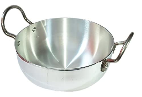 Wok aluminio con tapa 9 pulgadas 3500 ml silver miniatura 3