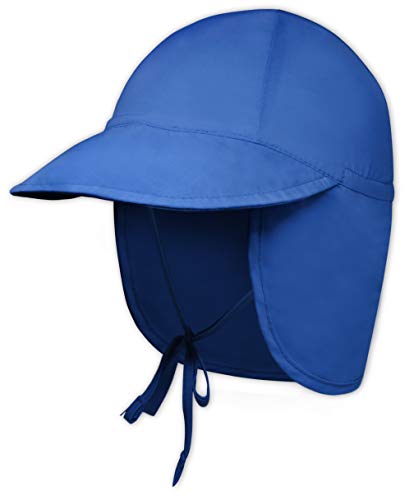 Kids Sun Hat for Boys & Girls - Toddler Beach Bucket Hats with UV Protection - UPF 50 Infant/Baby Flap Swim Cap - Great for Summer Fishing, Safari & Outdoor Play (Royal Blue, 9-18 Months)