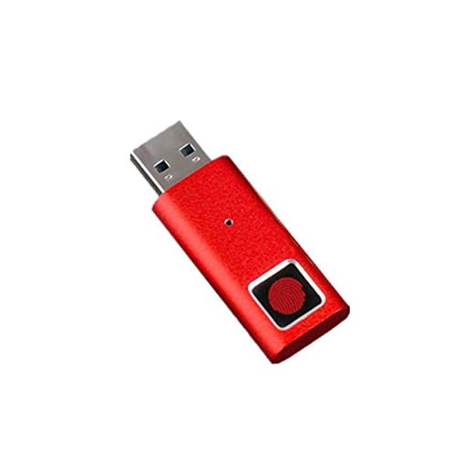 CuteLife USB-flashenhet krypterad USB-minne 64 GB USB-minne USB-säker USB-minne (röd) infällbar USB (Färg: Röd, storlek: 53 x 18 x 9 mm)