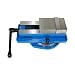 Milling Machine Lockdown Vise - 360 Degree Swiveling Base - Hardened Metal - CNC Vise - Install Bolt Included. Blue (4in)