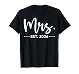 Photo Gallery mrs. est. 2026 just married promoted to mr and mrs matching maglietta Photo Gallery mrs. est. 2026 just married promoted to mr and mrs matching maglietta