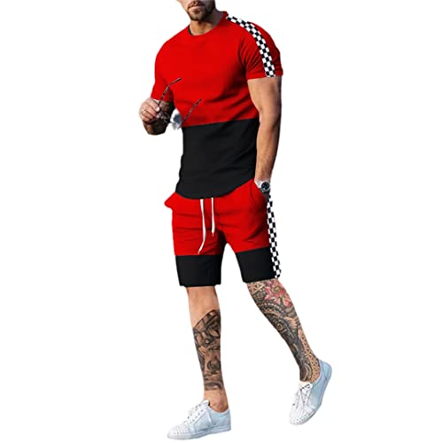 Ensemble d'été 2 pièces homme t-shirt et short décontracté Ts5042 M