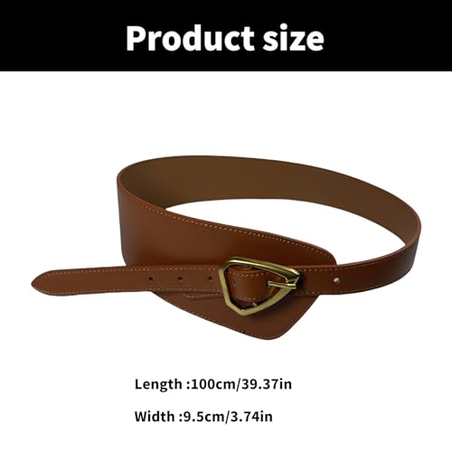 Durability Comfortable Belt Personality Styles Waistband Brown Leather Waist Belts For Fashion Females3