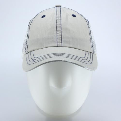 Image of The Vintage Year Distressed Cotton Unstructured Soft Mesh Breathable Adjustable Dirty Wash Dad Hat Trucker Baseball Cap