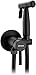 GRIFEMA G154B-1 Monomando Empotrar para Bidé WC, Agua Caliente y Fría, con Ducha Mano, Soporte y Manguera, Flexo 1.2 m, Grifo bidet negro