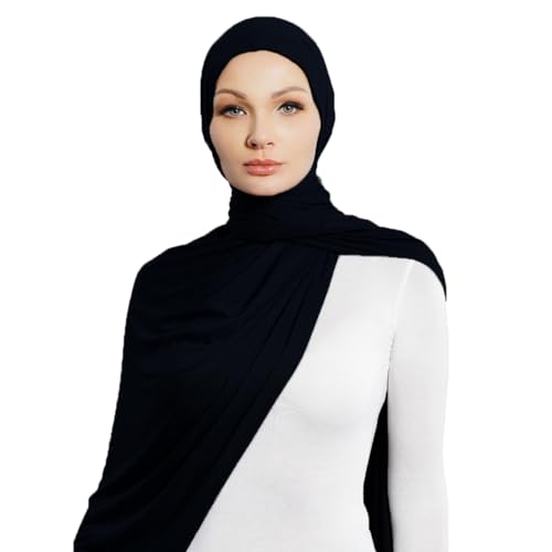Pre-sewn Instant Hijab Non-slip Scarf for Women Modal Jersey Head Scarf Wrap for Women3