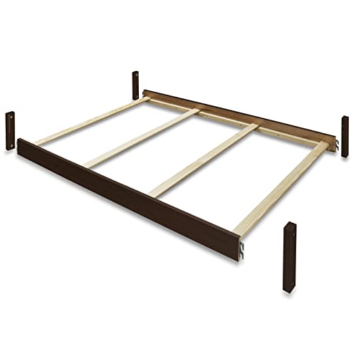 Image of Sorelle Furniture Toddler & Full-Size Bed Rails, Wood Bed Rail & Crib Conversion Kit, Converts Crib to Toddler and Full-Size Bed, # 221 -Espresso