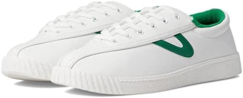 TRETORN Women's Nylite Original Sneakers, White/Green, 8.5 | Image 3