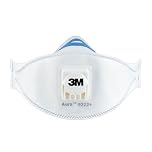 3M 9322+ Flat Fold Particulate Respirator, FFP2 - White (2-Piece)