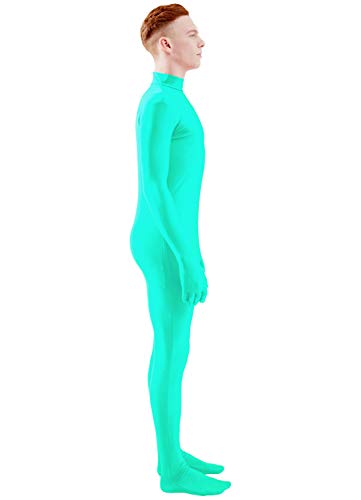 Image of Ensnovo Mens Mock Neck Full Body Unitard Spandex Zentai Suits Costumes