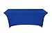Tina 4 ft. Rectangular Banquet Table Cover Spandex Fitted Stretch Tablecloth Sapphire