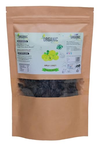 Image of Organic Anand Natural Dried Amla Candy | Awla (Indian Gooseberry) Salt, Sugar, Masala Homemade Best for Eyes, Hairs Low-Calorie Dry Fruit Snack, 200gm - Pack of 1
