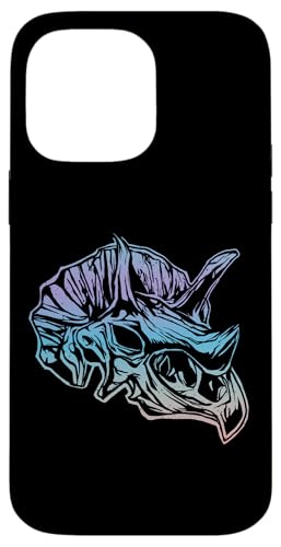 �g���P���g�v�X�A�����A����, Triceratops, Dino, Dinosaur �X�}�z�P�[�X iPhone 14 Pro Max �p