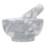 KOCKSHION 大理石製ガーリックマッシャー 使いやすいエルゴノミックすりこぎ付き キッチン用調味料ペースト作成器 家用に適したコンパクト