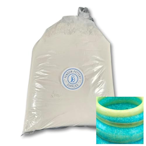 Penguin Pottery - Specialty Series - EnchantMint - 5 Lbs Dry Mid Fire Glaze, High Fire Glaze, Cone 6 for Mid Fire Clay - Ceramic Glaze Pottery (5 Lbs | 2.3 Kg)