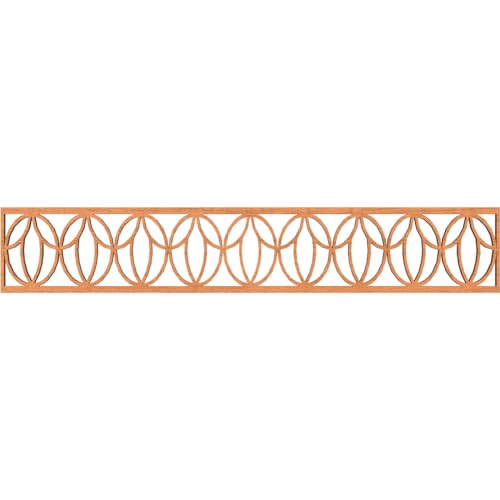 46 5/8"W x 8"H x 3/8"T Shoshoni Fretwork Moulding, Cherry