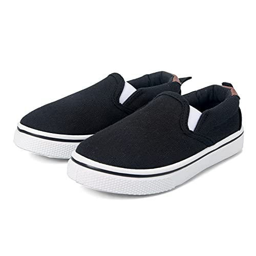 Image of K KomForme Boys & Girls Slip on Shoes, Toddler Canvas Walking Shoes | Lightweight, Comfortable