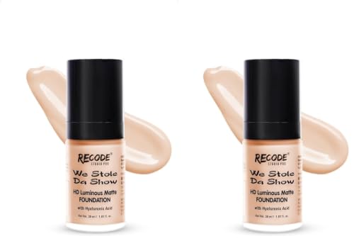 Image of Recode HD Luminous Matte Foundation | 30 ML | 01 | INDIA (Pack of 2)