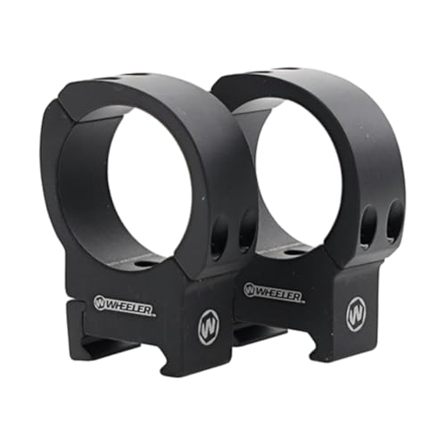 Wheeler Sporter Scope Rings with Interchangeable Base for Mounting Scopes on Picatinny and Weaver Rails