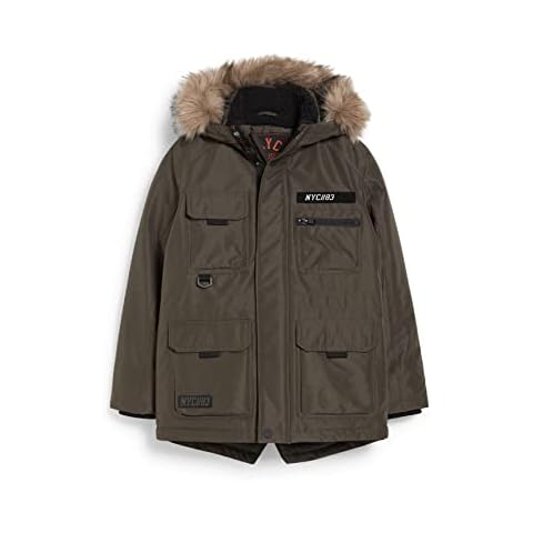 C&A Kinder Jungen Mantel Regular Fit Unifarben khaki 176 Cover