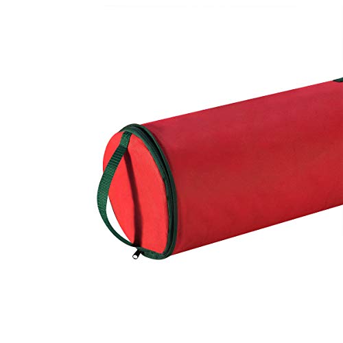 Elf Stor Christmas Gift 40.5 inch Wrapping Paper Wrap Storage Bag Red Stand Up - Thumbnail 5