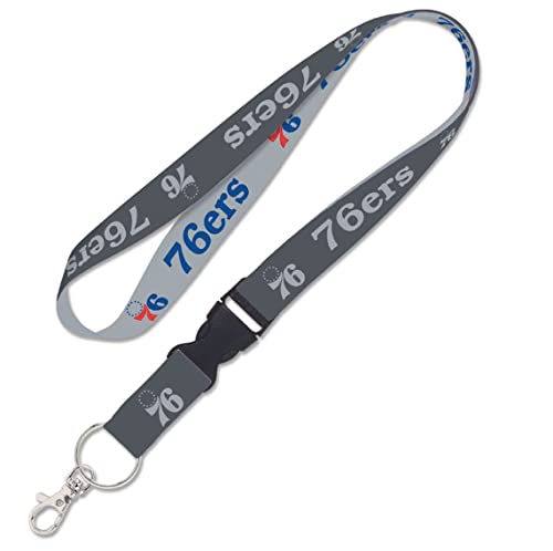 Philadelphia 76ers charcoal Lanyard w/detachable buckle 1
