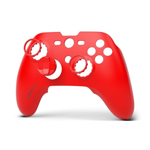 SCUF Valor PRO Controller Removeable Faceplate Cover Kit – Magnetic Attachment, Anti-Friction Rings – Red