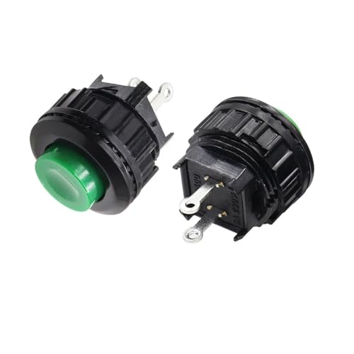 Interrupteur à bouton de réinitialisation automatique DS-500 vert 14mm poussoir momentané NO