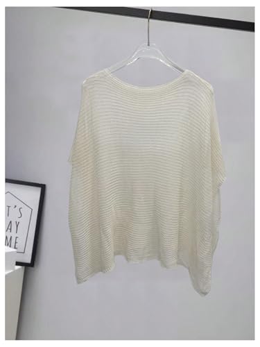 GORGLITTER Women's Sheer Knit Poncho Top Crochet Cropped Ponchos Shawl Lightweight Fall Sweaters Trendy 20254