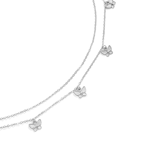 AoedeJ Silver Waist Chain - Butterfly Belly Chains for The Waist - Women's Belly Jewelry - Style C - Image 5