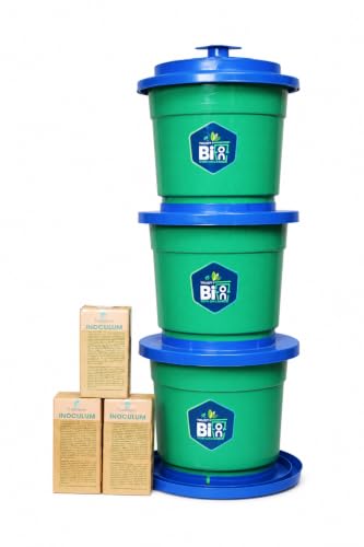 Image of Trendsetters Biobin 3-Tier Compost Bin with Bio Inoculum, 66L
