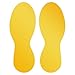 Price comparison product image Durable floor Marking Foot shape (Self-Adhesive Marking feet, 5 Pairs) RAL 1003 Signal Yellow, 172704