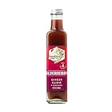 ImmuneSchein Elderberry Ginger Elixir Shots - Only 4 Real Food Ingredients, No Water, Vinegar or Preservatives: Handcrafted from Organic Ginger Roots & Elderberries (8.5 fl oz, 1)